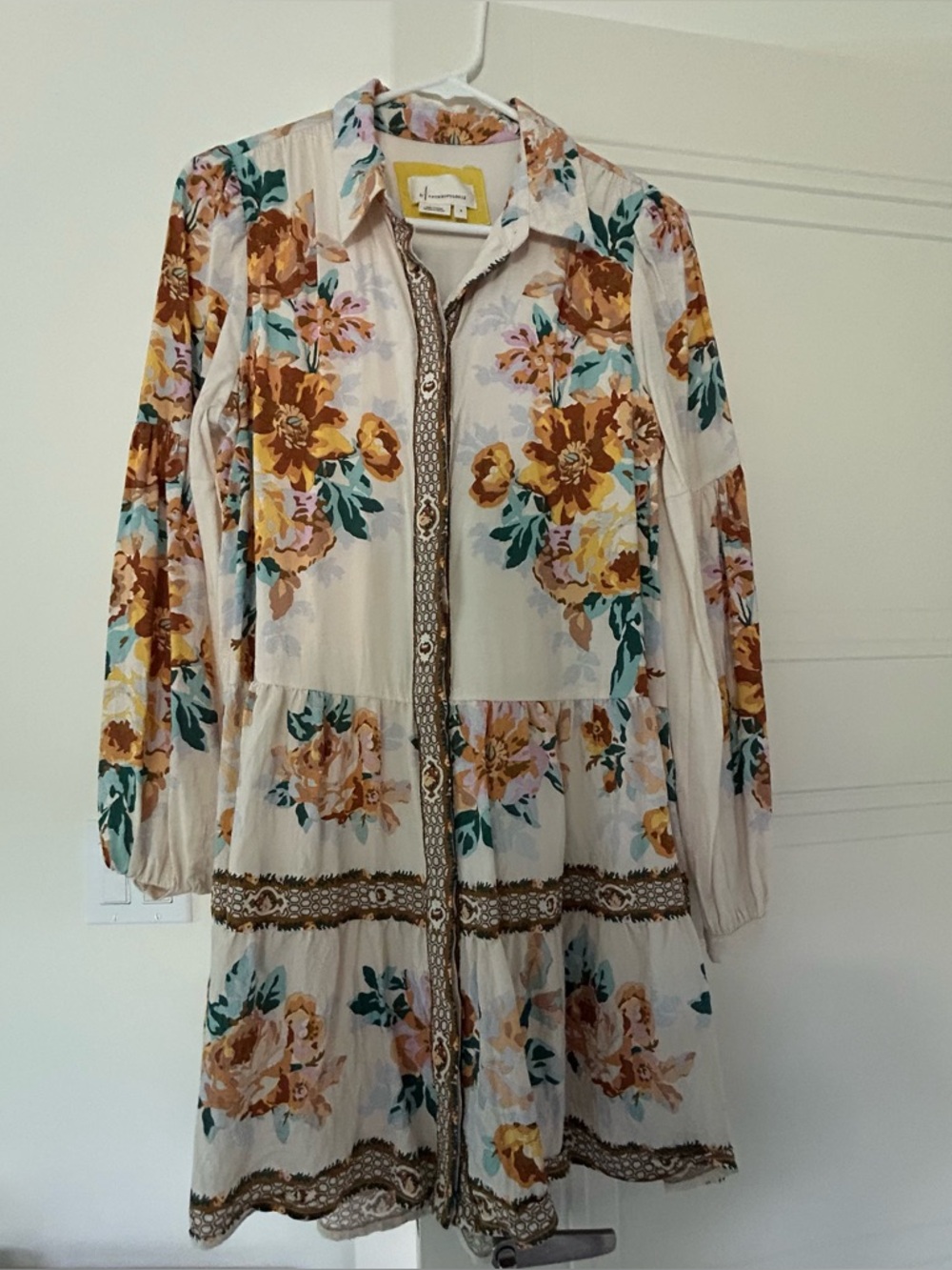 LAST CHANCE! Anthropologie Maeve Floral Button-Front Dress